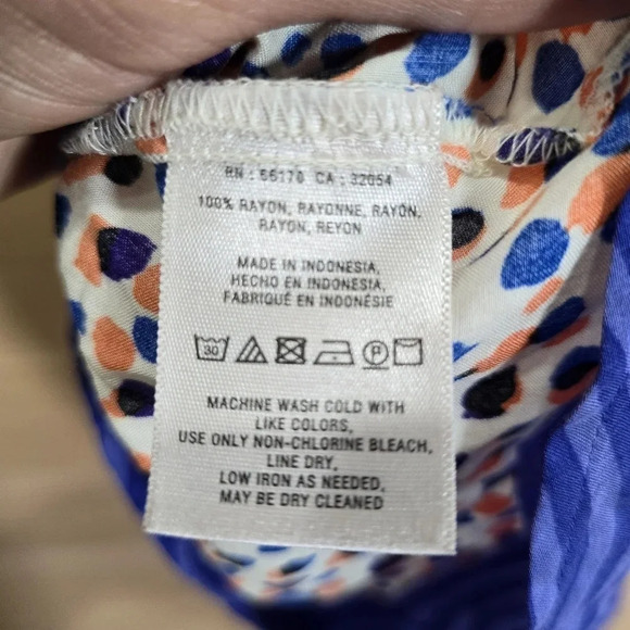 Anthropologie Maeve Emma Tank Swing Top Blouse Size 6 Dots Stripes Sleeveless‎ - Picture 7 of 8